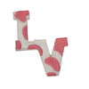 Los Vaqueros LV Patch Cowhide White/Pink