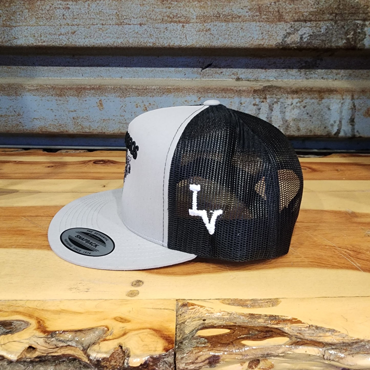 Los Vaqueros Cebu Snapback Grey/Black With Black