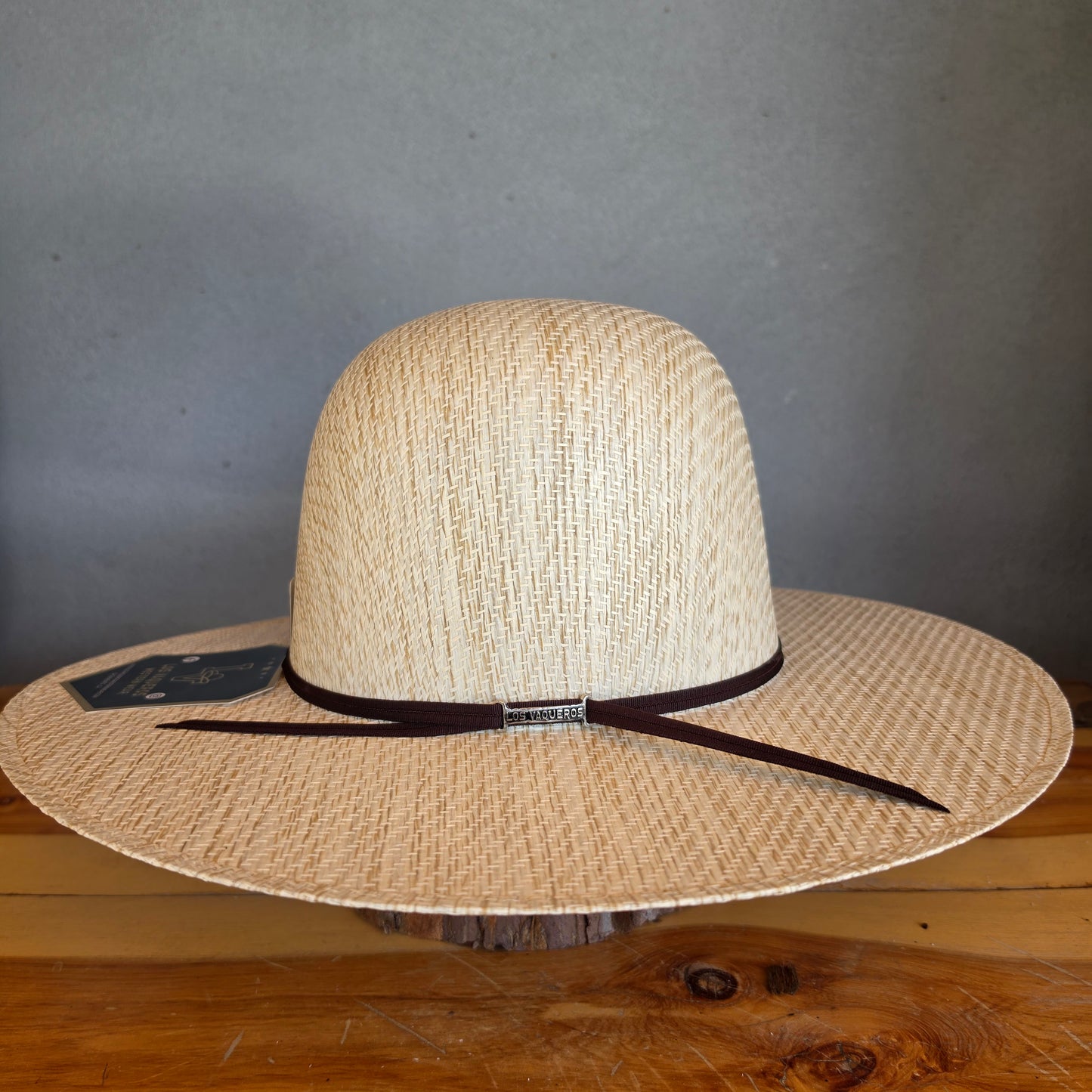 Los Vaqueros Straw Hat Open Regular Crown Avena Tan