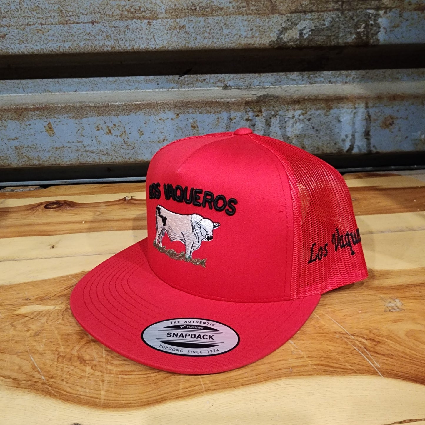 Los Vaqueros Charolais Snapback Red