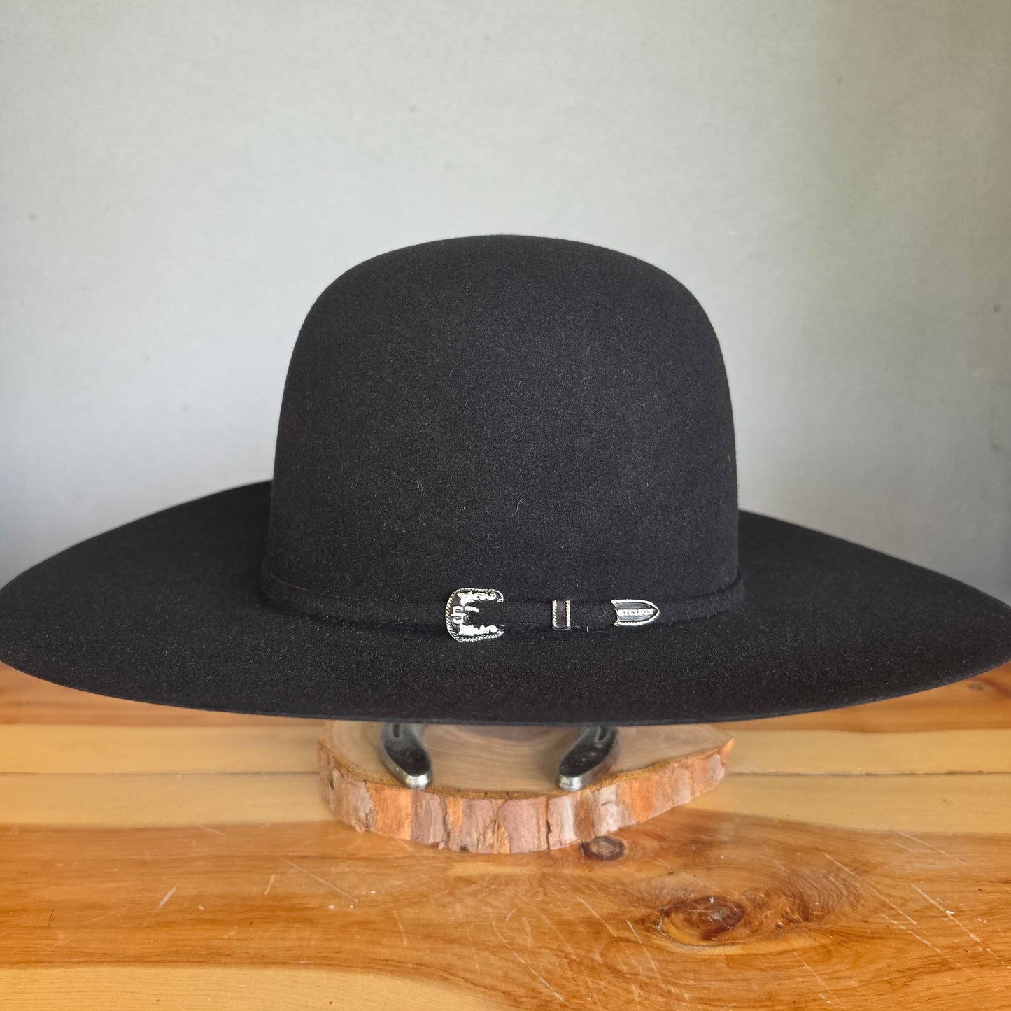 Stetson Skyline 6x Felt Cowboy Hat Open Regular Crown Black