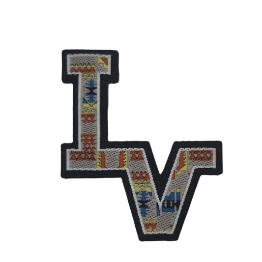 Los Vaqueros LV Patch Aztec Grey/Multicolor with Black Edge