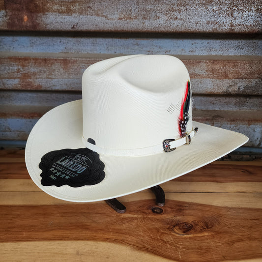 Laredo Straw Hat Telar "EL SENCILLO" Regular Crown 100X Estilo Sinaloa White