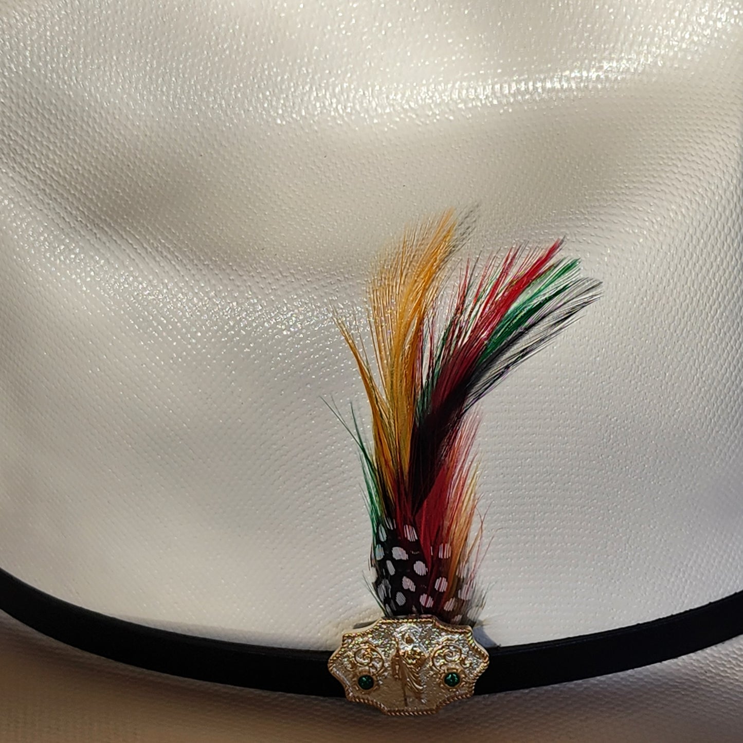 Laredo Straw Hat Telar "San Judas Tadeo"Regular Crown 1000x Estilo Sinaloa WHITE/WHITE