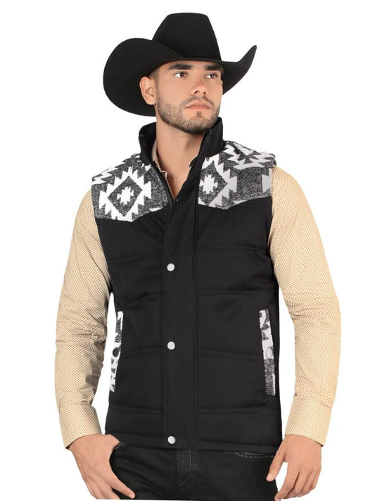 Montero Men's Modern Fit Vest Black