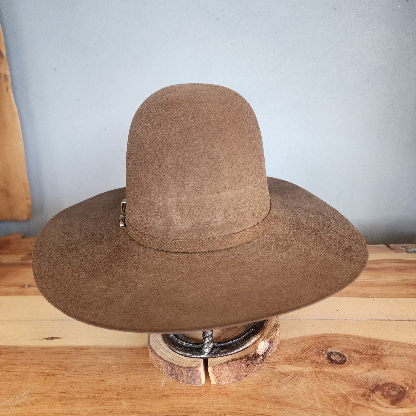 Los Vaqueros Kids Wool Felt Hat Open Regular Crown Tobacco