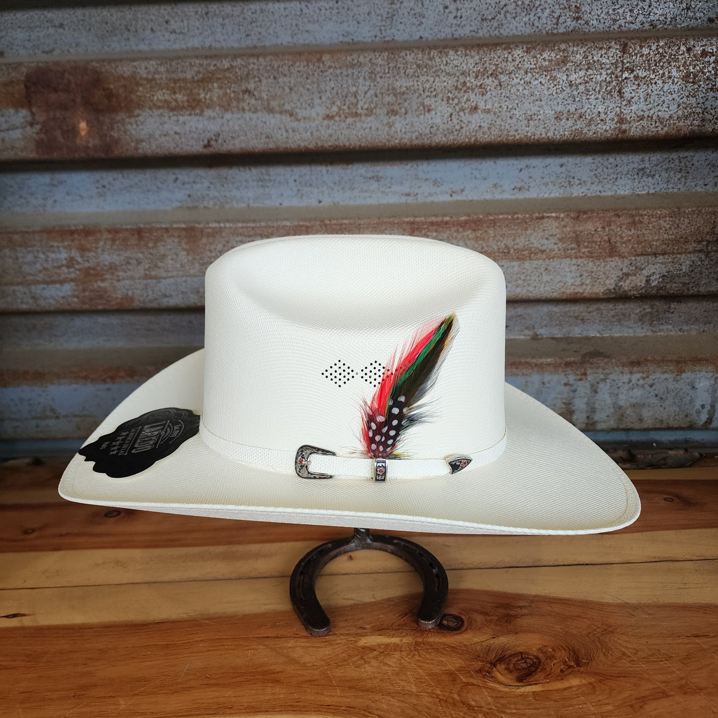 Laredo Straw Hat Telar "EL SENCILLO" Regular Crown 100X Estilo Sinaloa White