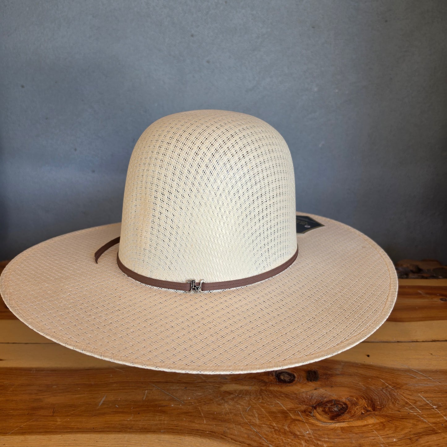 Los Vaqueros Straw Hat Open Regular Crown Morral Tan