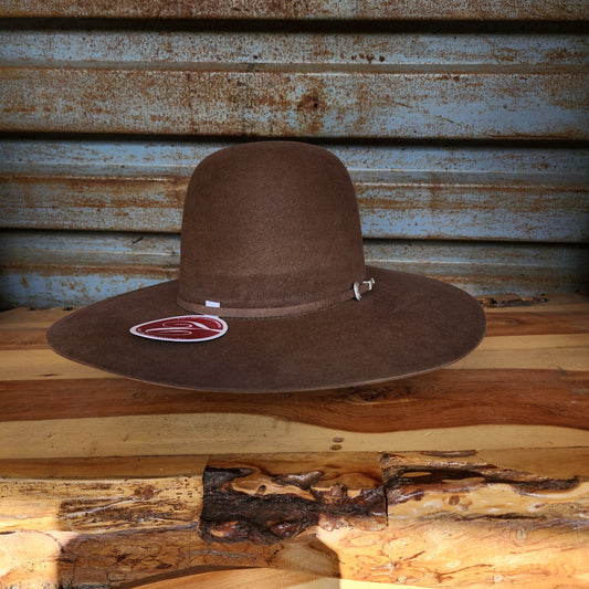 Tacchino 20X Beaver Fur Felt Hat 6" Regular Crown 4.5" Brim Mocha
