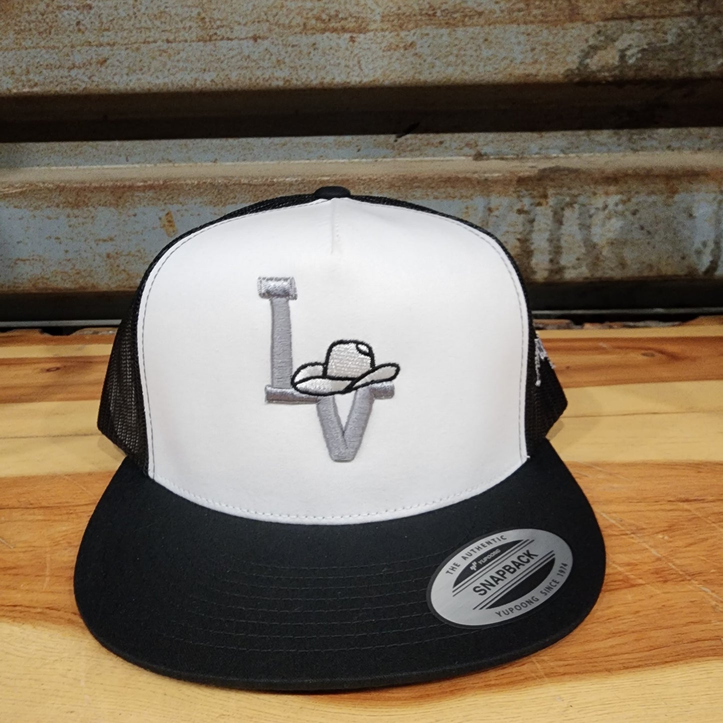 Los Vaqueros Sombrerito LV Logo Snapback Black/White