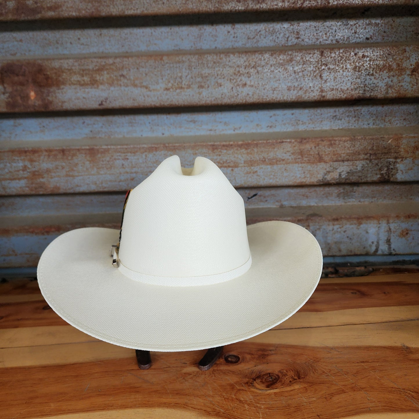 Laredo Straw Hat Telar "EL SENCILLO" Regular Crown 100X Estilo Sinaloa White