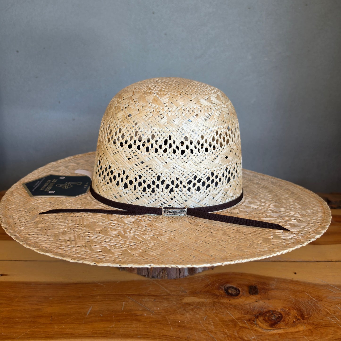 Los Vaqueros Straw Hat Open Regular Crown Sisal Original Tan