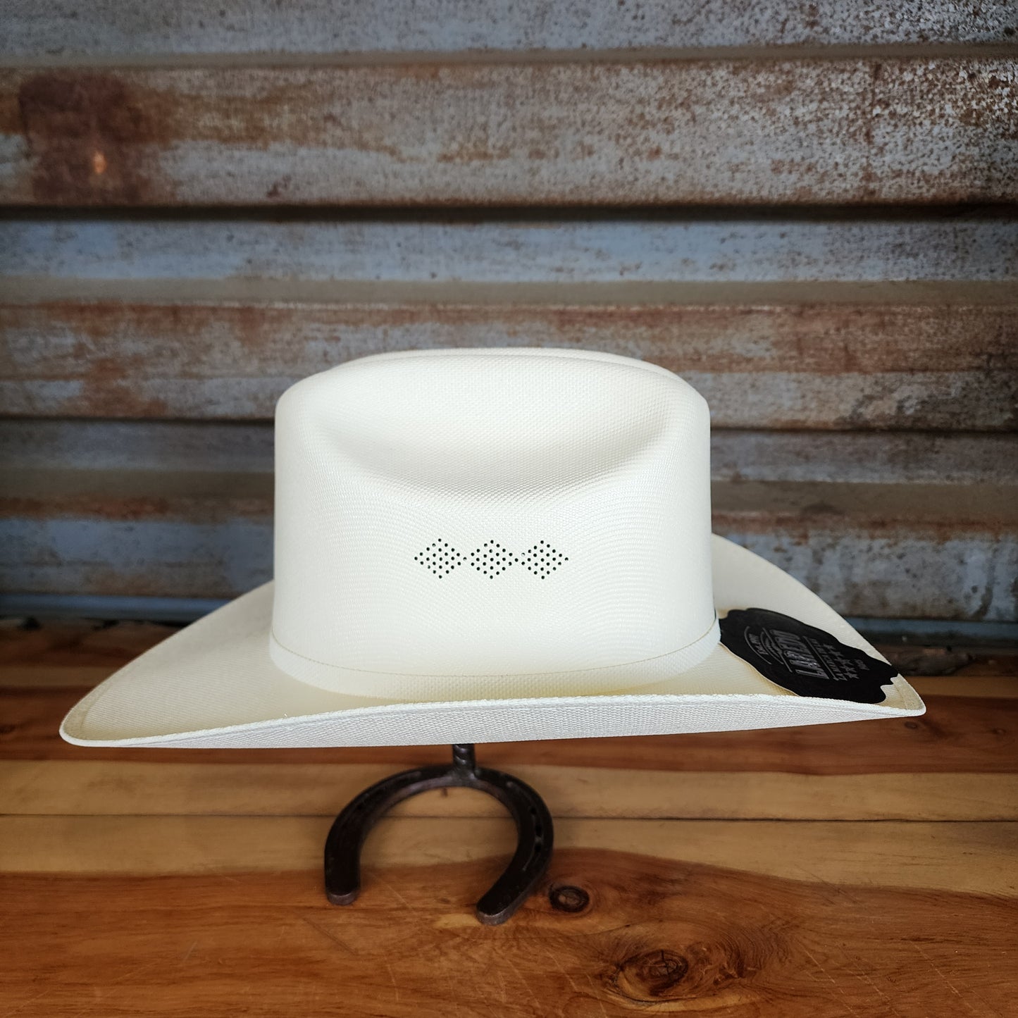 Laredo Straw Hat Telar "EL SENCILLO" Regular Crown 100X Estilo Sinaloa White