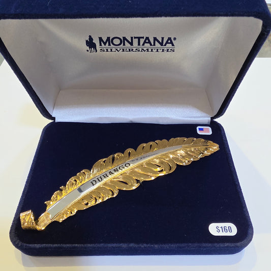 Montana Silversmiths Golden Trophy DURANGO Hat Feather