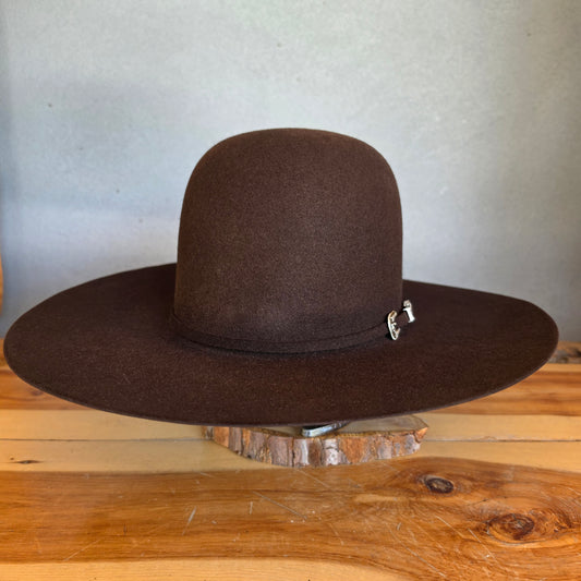 Stetson Skyline 6x Felt Cowboy Hat Open Regular Crown Chocolate
