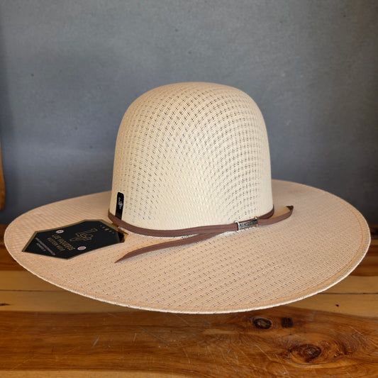 Los Vaqueros Straw Hat Open Regular Crown Morral Tan
