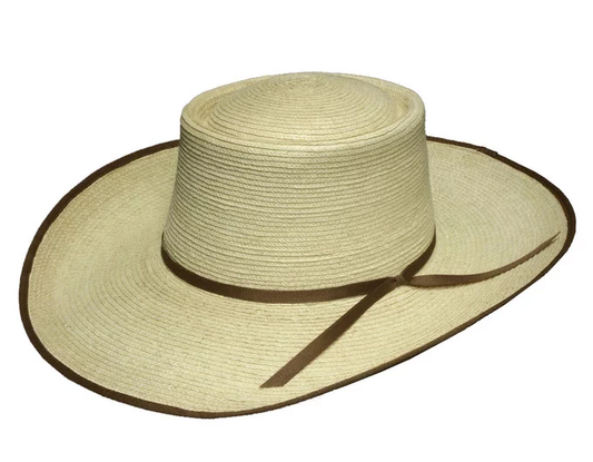 SunBody Hats Guatemala Reata Crease Bound Edge Coffee Palm Leaf Hat Tan