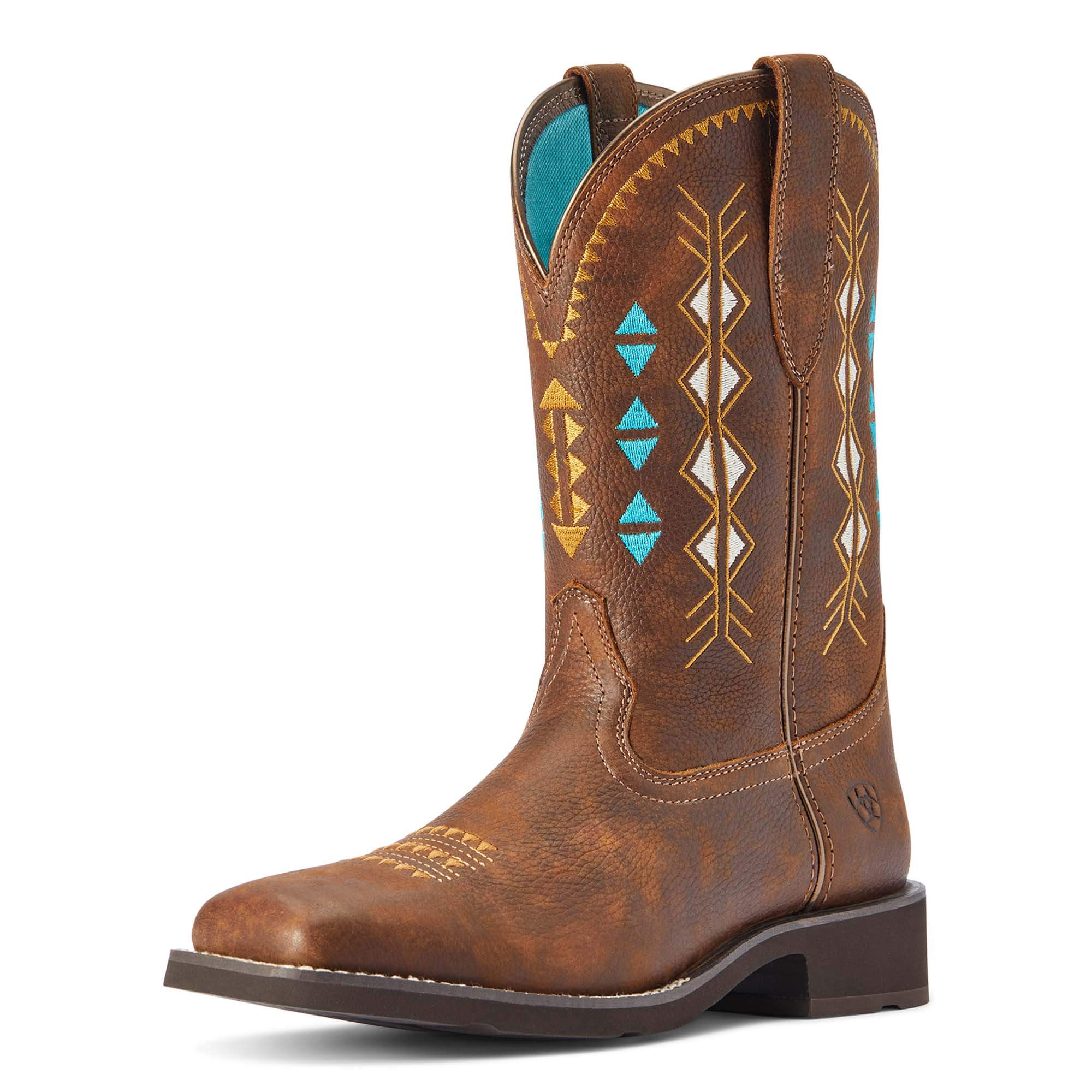 Ariat Women's Delilah Deco Western Boot Copper Kettle – Los Vaqueros ...