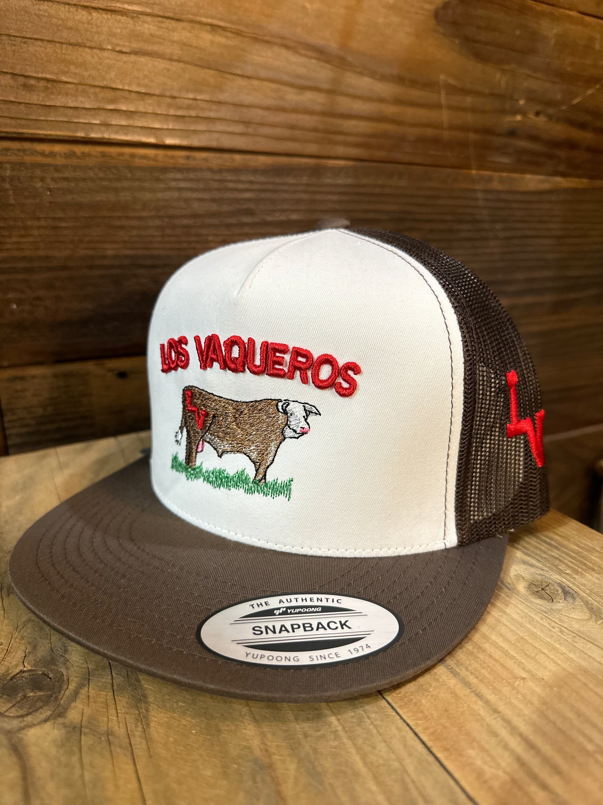 White/Brown With Red