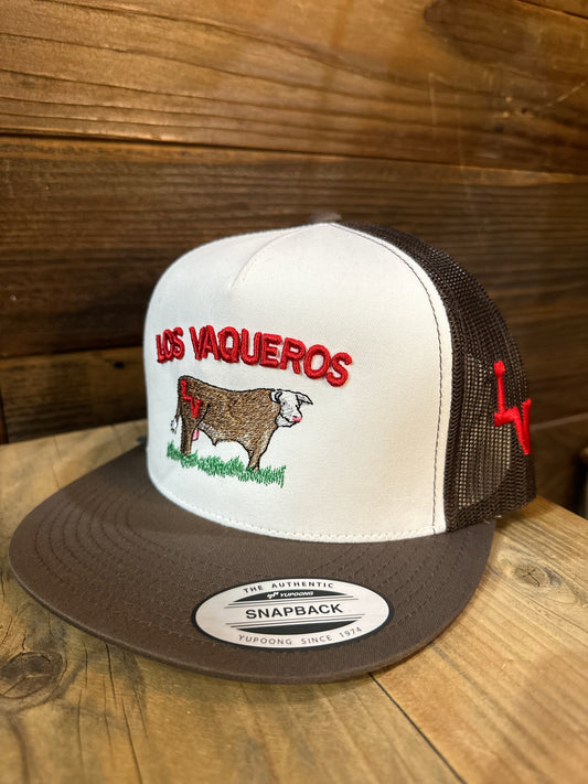 White/Brown With Red