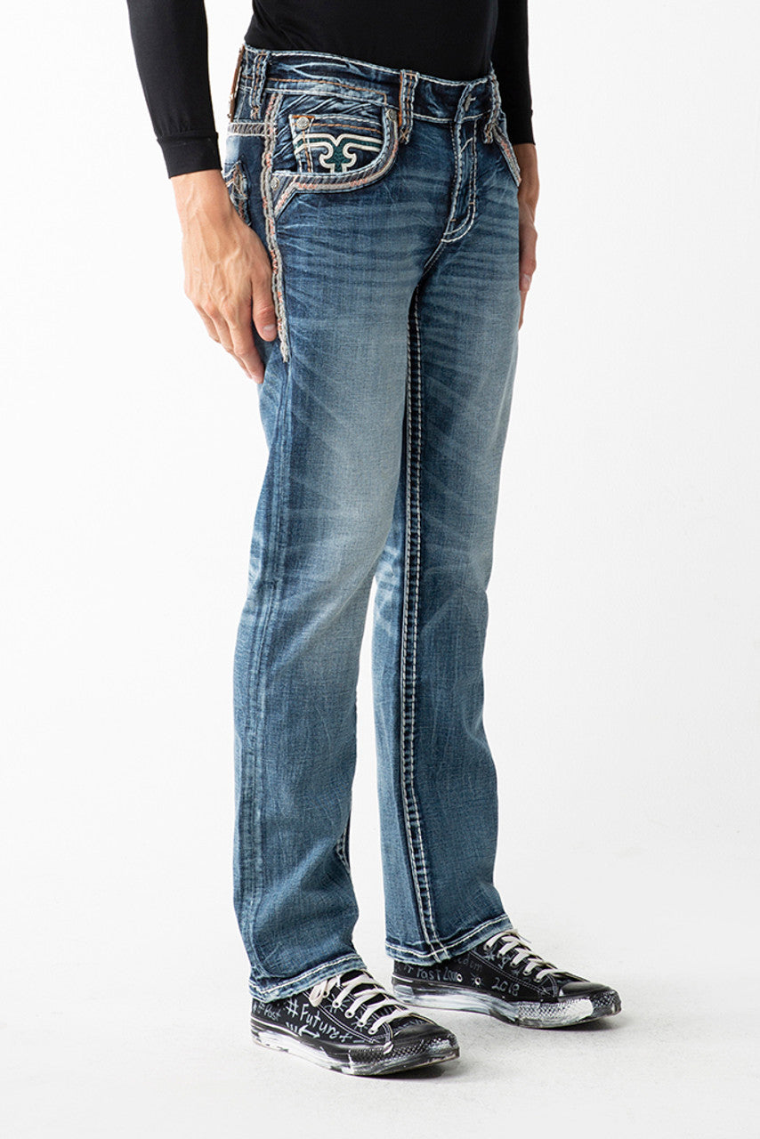 Rockrevival Men's Elijah J202R Straight Jean – Los Vaqueros Western Wear
