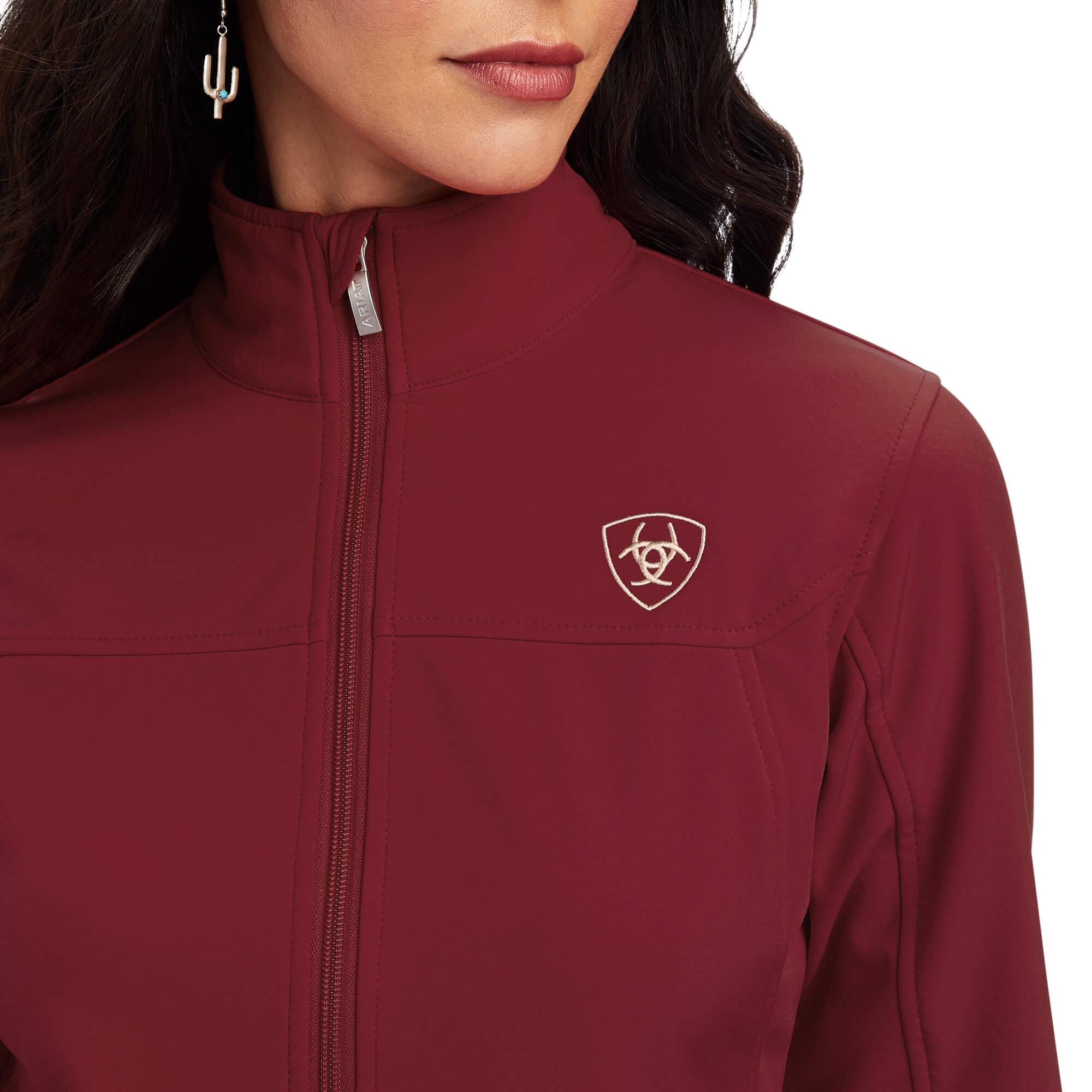 Ariat women's maroon softshell outlet team cavender's exclusive jacket