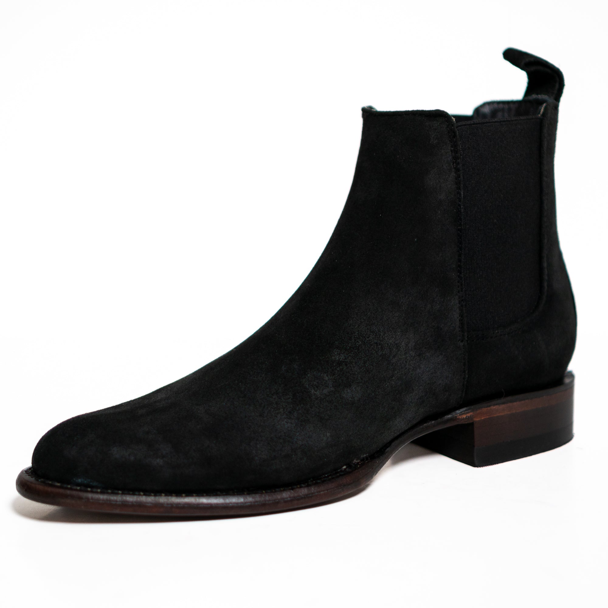 Los Altos Men s Toe Roper Boot Gamuza Black